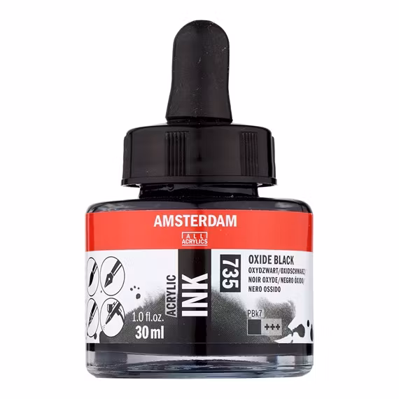 Oxide Black Acrylic Ink 735