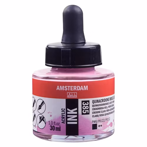 Quinacridone Rose Light Acrylic Ink 385