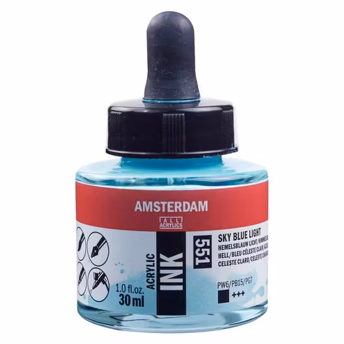 Sky Blue Light Acrylic Ink 551