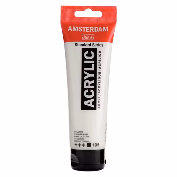 Titanium White 105 - Amsterdam Akrylfärg 120 ml