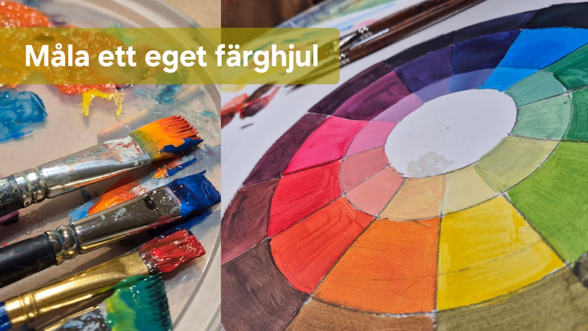Webbkurs - Måla ditt eget färghjul