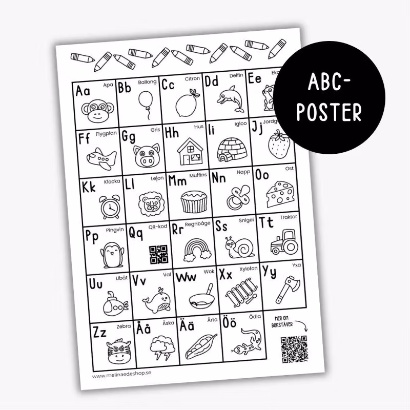 Gratis ABC-poster