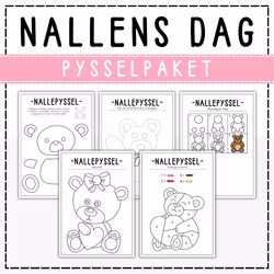 Nallepyssel - pysselkit till nallens dag