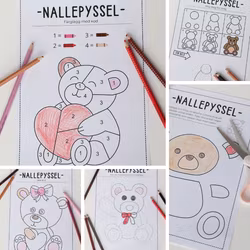 Nallepyssel - pysselkit till nallens dag