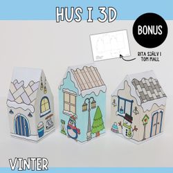Vinterpyssel - hus i 3D