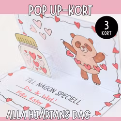 Alla hjärtans dag-kort : pop up