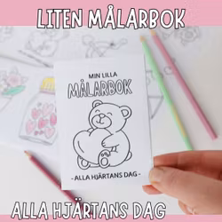 Min lilla målarbok - alla hjärtans dag