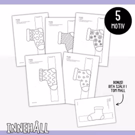 Rocka sockorna - pyssla dekoration