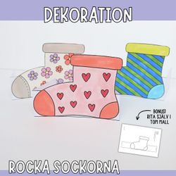 Rocka sockorna - pyssla dekoration