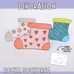 Rocka sockorna - pyssla dekoration