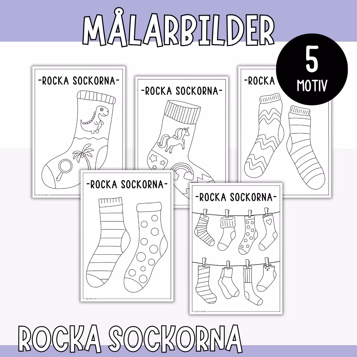 Målarbilder - rocka sockorna