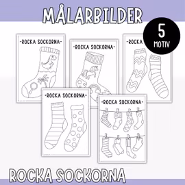 Målarbilder - rocka sockorna