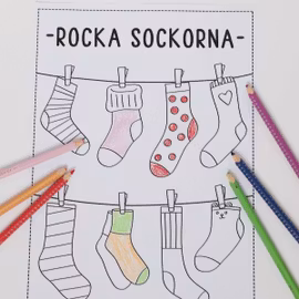 Målarbilder - rocka sockorna