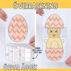 Öppna påskägget - Påskpyssel att skriva ut