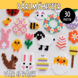 30 mönster till pärlplattor - tema påsk och vår