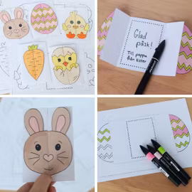 Påskkort - Påskpyssel för barn