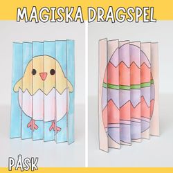 Påskpyssel - magiska dragspel
