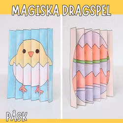 Påskpyssel - magiska dragspel