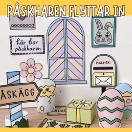 Låt påsknissen flytta in: påskharens nissedörr och tillbehör