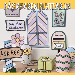 Låt påsknissen flytta in: påskharens nissedörr och tillbehör