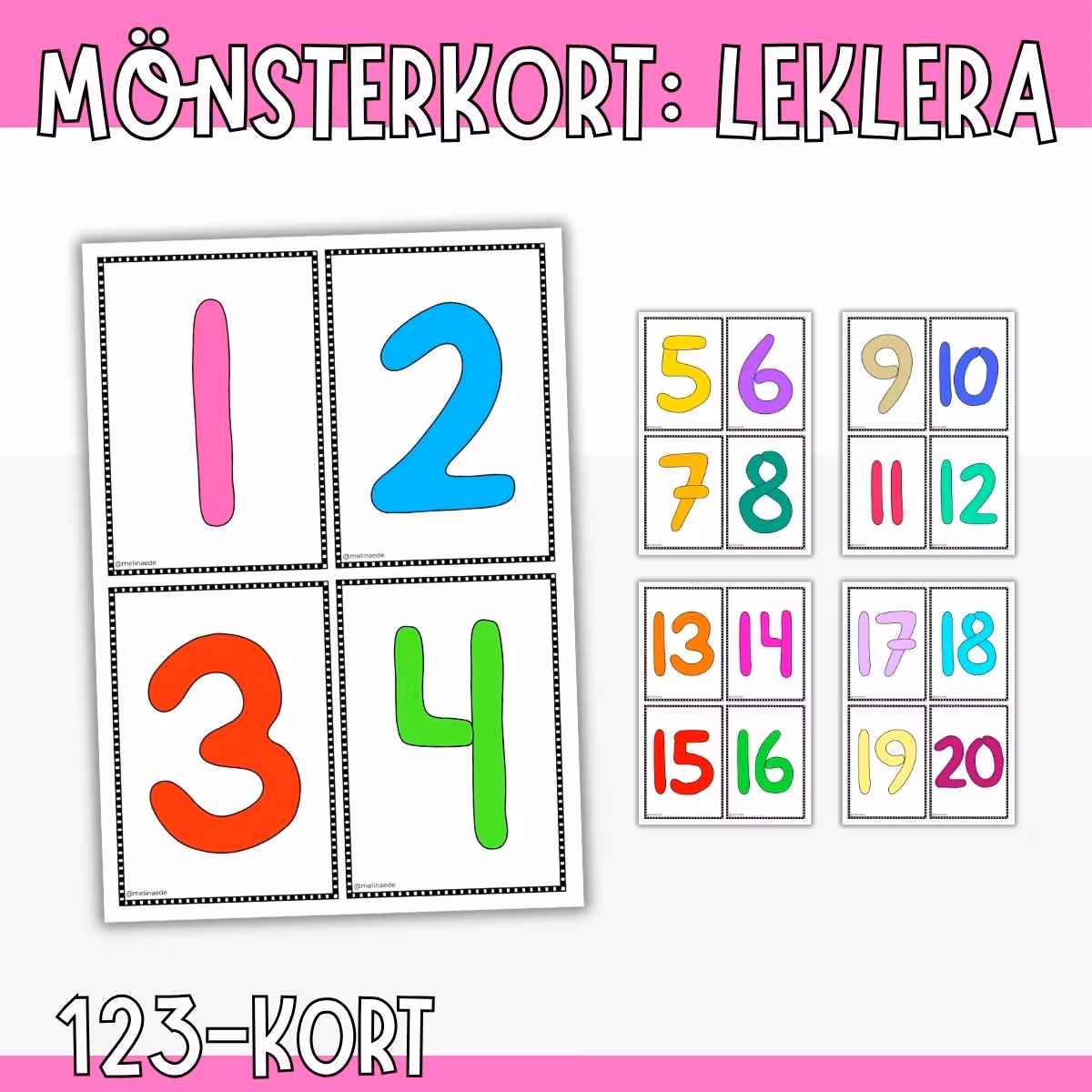123-kort till leklera