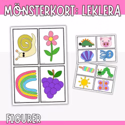 Kort med figurer - leklera