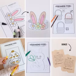 Påskharens pyssel 8 dagar - Extra enkel