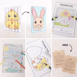 Påskharens pyssel 8 dagar - Extra svår