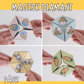 Magisk diamant - Påskpyssel som roterar