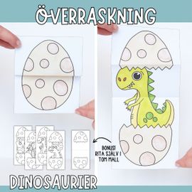 Öppningsbara pyssel: dinosaurier