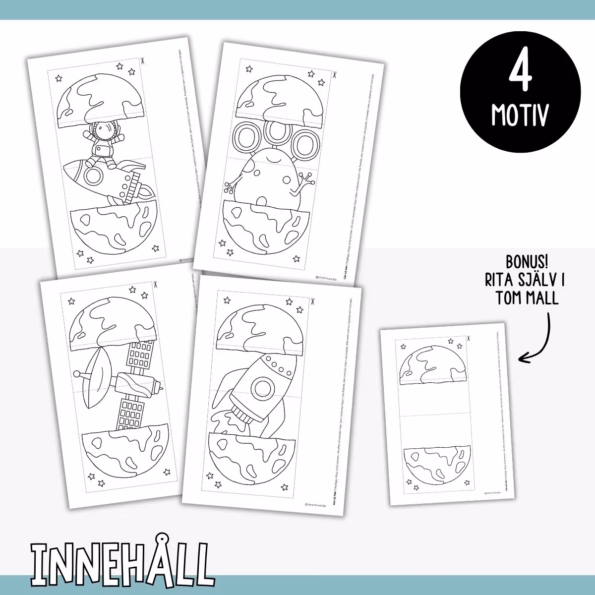 Öppningsbara pyssel: rymden