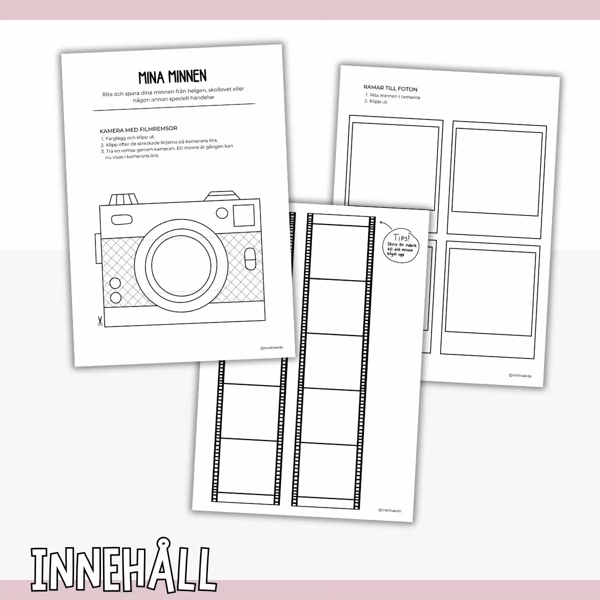 Mina minnen – pyssel med kamera och fotoramar