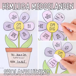 Hemliga meddelanden - present skolavslutning