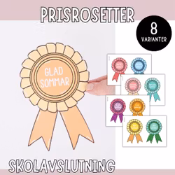 Prisrosetter till barnen - skolavslutning