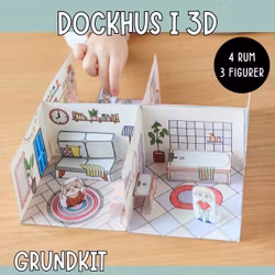 Pyssla dockhus - grundkit