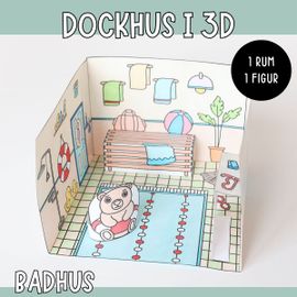 Pyssla dockhus - badhus