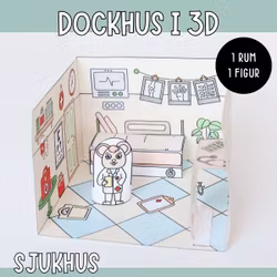 Pyssla dockhus - sjukhus