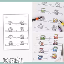 Pyssla dockhus - fordon