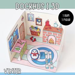 Pyssla dockhus - vinter
