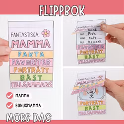Mors dag-pyssel: flippbok om mamma