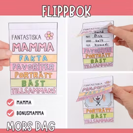 Mors dag-pyssel - Flippbok om mamma