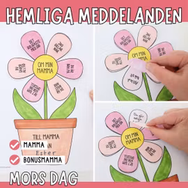 Mors dag-kort - Hemliga meddelanden