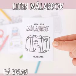 Min lilla målarbok -  på resan