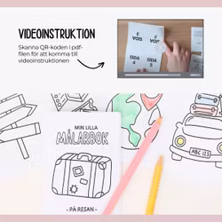 Min lilla målarbok -  på resan