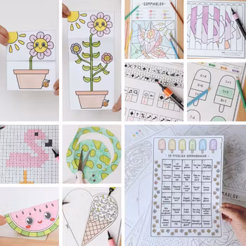 Sommarlovets pysselkalender - 30 dagar (original)