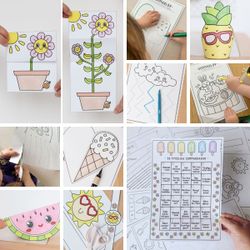 Sommarlovets pysselkalender - 30 dagar (extra enkel)