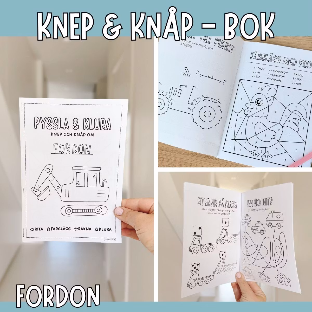 Fordon - pyssla och klura