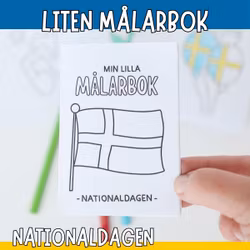 Min lilla målarbok - Sveriges nationaldag