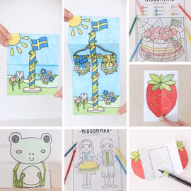 Midsommar - pysselkit för barn