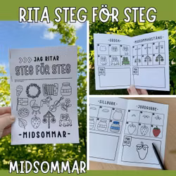 Rita steg för steg-bok: midsommar
